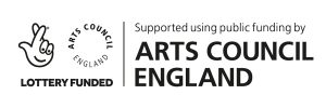 Arts Council England logo, certifying their support for our organisation as our Principal Funder