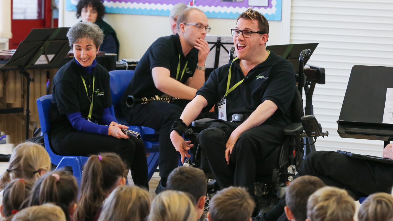 BSO Resound give a concert at Lockyer's Middle School in Corfe Mullen.