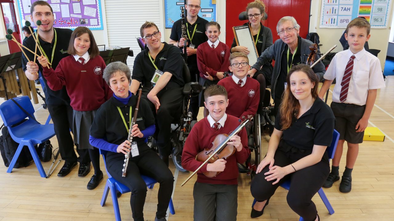 BSO Resound give a concert at Lockyer's Middle School in Corfe Mullen.