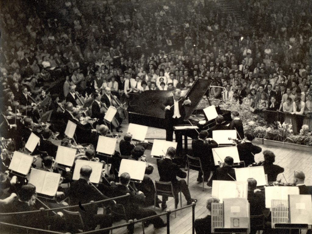 Charles Groves conducts the Orchestra at the BBC Proms