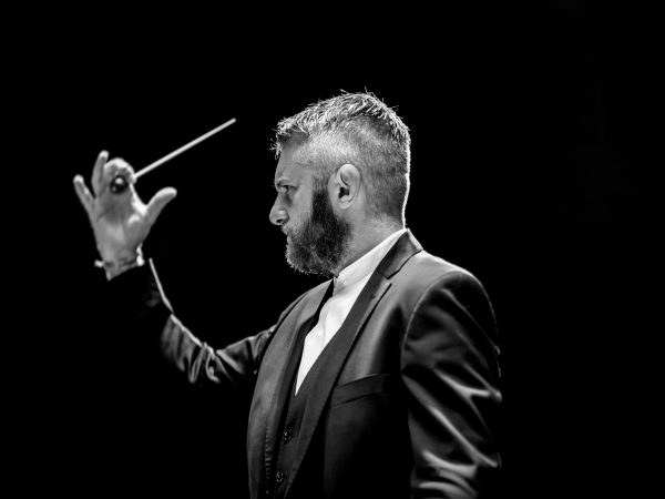 Black and white image of Kirill Karabits Chief Conductor BSO (c) Konrad Cwik