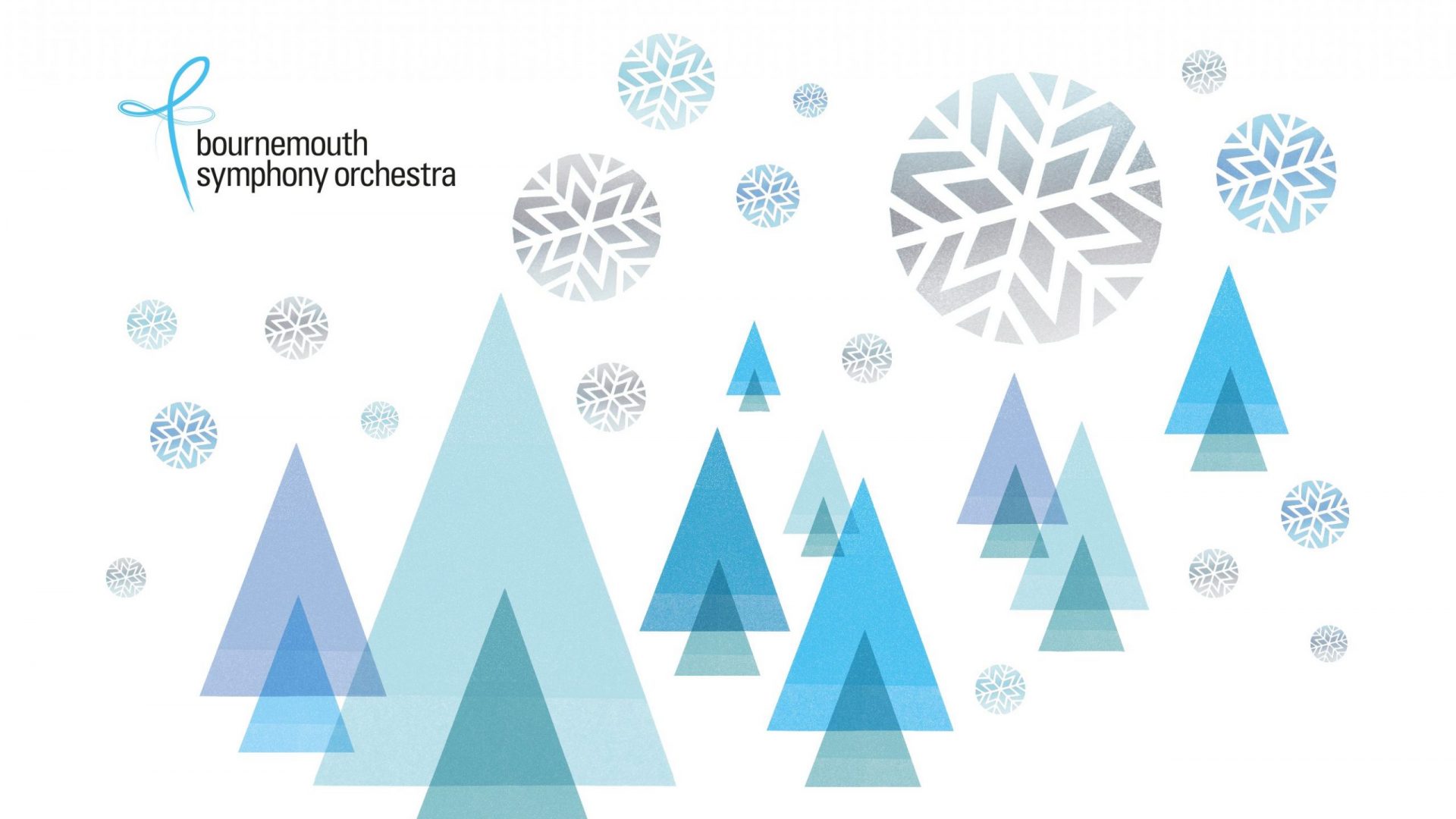 BSO branded Christmas Tree and Snowflake shapes