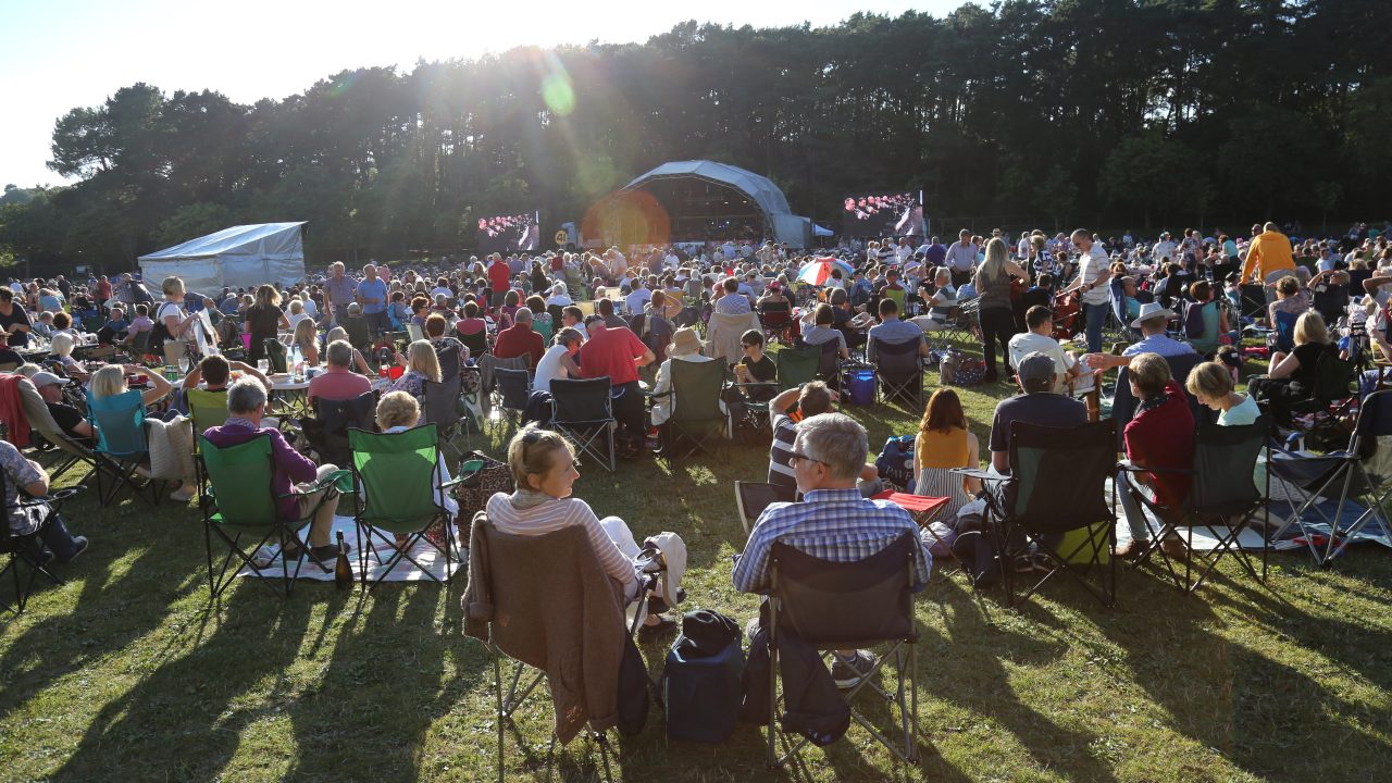 BSO Proms in the Park, Abba Symphonic Spectacular at Meyrick Park in Bournemouth.