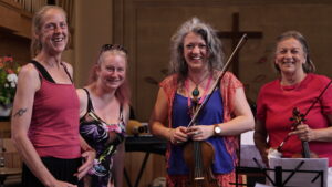 Members of Bristol Recovery Orchestra during rehearsals 