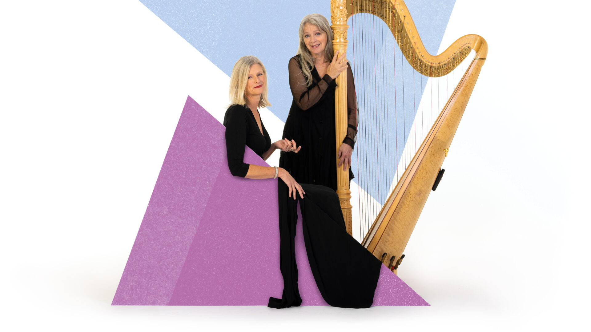 2 BSO musicians and a harp
