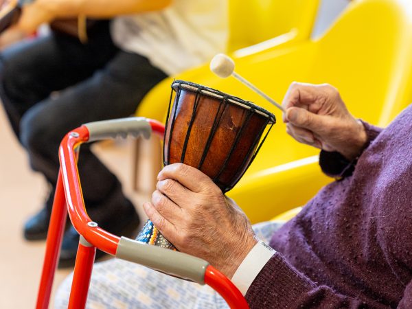 Sharing festive music together at Dorset County Hospital…