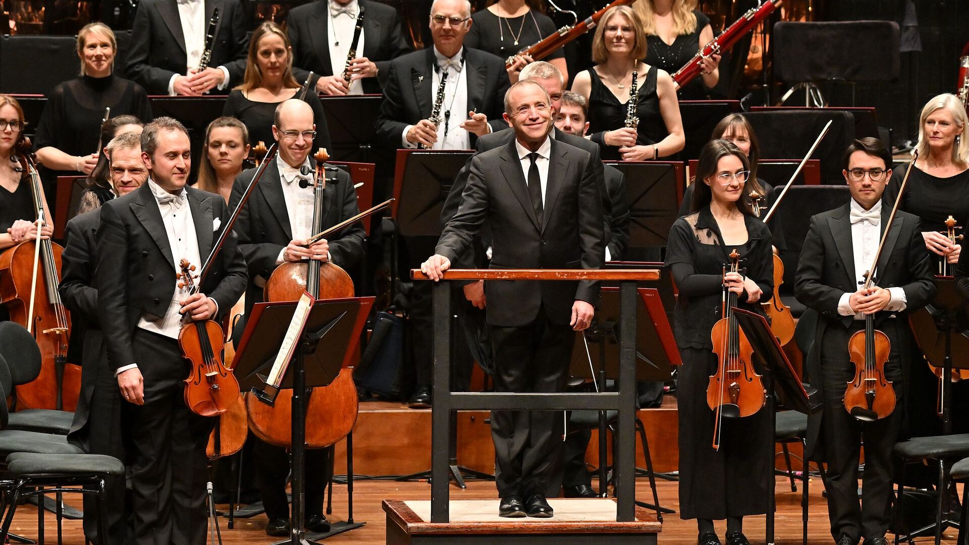 Chief Conductor Mark Wigglesworth conducts a concert