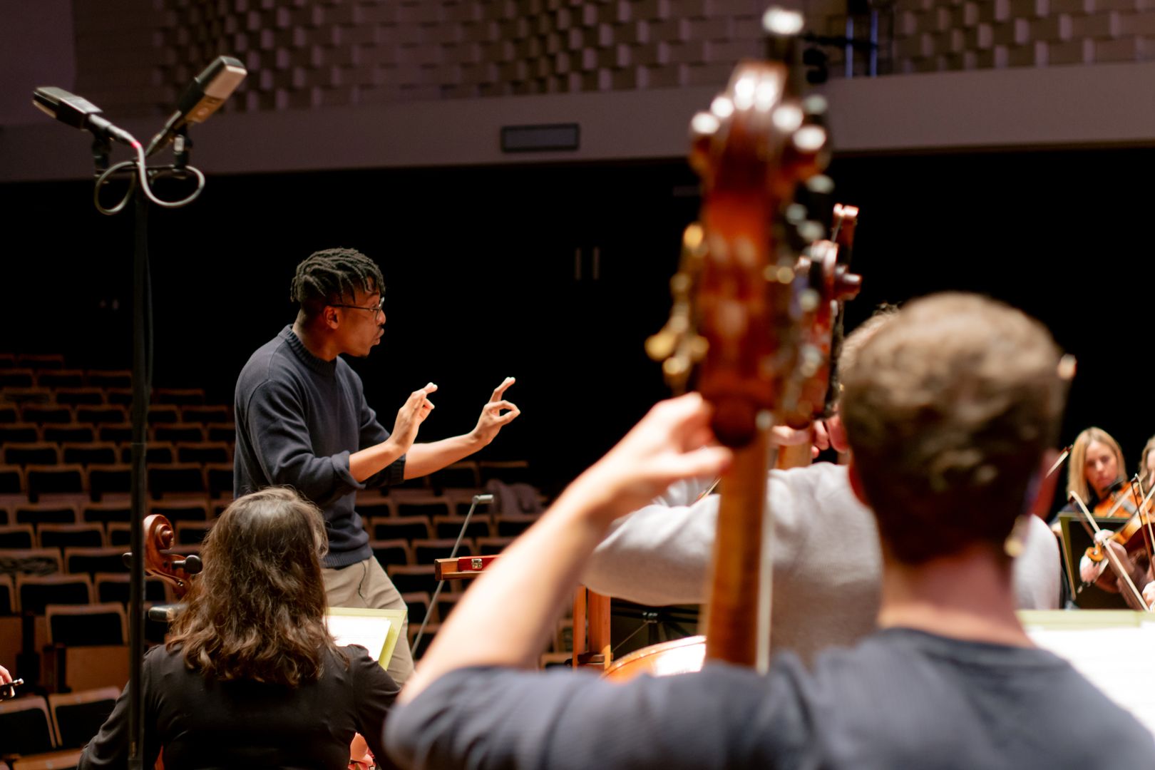 Enyi Okpara rehearses with the BSO