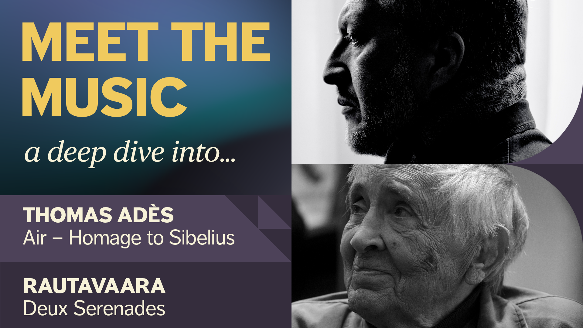 Thomas Ades - Air – Homage to Sibelius and Rautavaara - Deux Serenades Header image